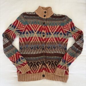 Vintage Ralph Lauren Southwestern Navajo Style Cardigan